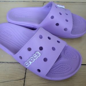 Crocs Classic Croc Slide lavender jibbitz 4 6